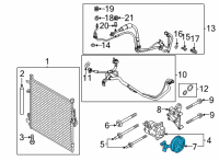 OEM 2022 Ford Bronco CLUTCH ASY - COMPRESSOR Diagram - MB3Z-19D786-F