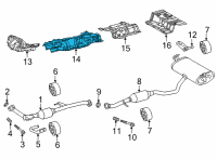 OEM Toyota Corolla Cross Heat Shield Diagram - 58152-0A010