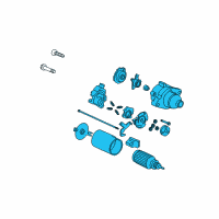 OEM 2010 Honda Element Starter Motor Assembly (Sm-73002) (Mitsuba) Diagram - 31200-R40-A01