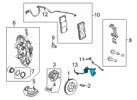 OEM Cadillac CT5 ABS Sensor Diagram - 85516631