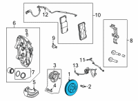 OEM 2022 Cadillac CT5 Rotor Diagram - 85127062