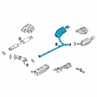 OEM Kia Muffler Assembly, Right Diagram - 287114C000