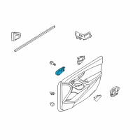 OEM Hyundai Elantra Interior Door Handle Assembly, Left Diagram - 82610-3X011-RY