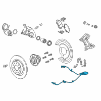 OEM Buick Regal TourX Rear Speed Sensor Diagram - 23402410