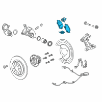 OEM Buick Regal Sportback Rear Pads Diagram - 13527902