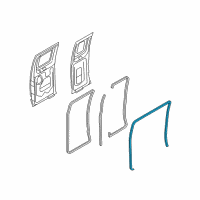 OEM 1998 Ford E-150 Econoline Club Wagon Body Weatherstrip Diagram - 3C2Z-15253A10-AA