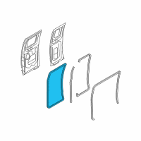 OEM 1993 Ford E-250 Econoline Weatherstrip Diagram - F4UZ-1525324-B