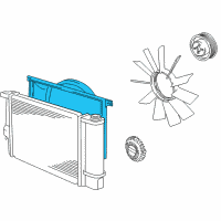 OEM BMW 328i Fan Shroud Diagram - 17-11-1-723-031