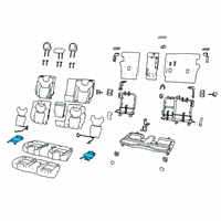 OEM 2019 Jeep Cherokee Pad-Seat Cushion Diagram - 68413460AA