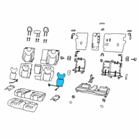 OEM Jeep Cherokee Pad-Seat Back Diagram - 68286801AC