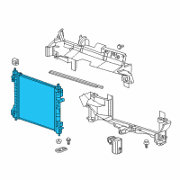 OEM 2021 Chevrolet Spark Radiator Diagram - 42349018