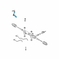 OEM 2013 Toyota Sequoia Outer Tie Rod Diagram - 45047-09260