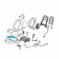 OEM Chevrolet Captiva Sport Seat Cushion Heater Diagram - 22761297