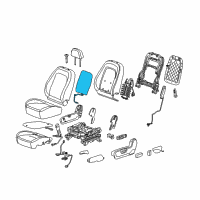 OEM 2012 Chevrolet Captiva Sport Seat Back Heater Diagram - 22761298