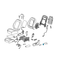 OEM 2014 Chevrolet Captiva Sport Seat Switch Knob Diagram - 22790808