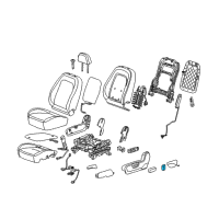 OEM 2012 Chevrolet Captiva Sport Seat Switch Knob Diagram - 22790808