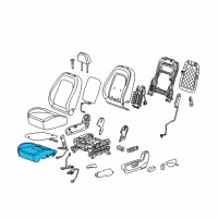 OEM 2015 Chevrolet Captiva Sport Seat Cushion Pad Diagram - 22809203
