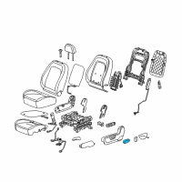 OEM 2012 Chevrolet Captiva Sport Seat Switch Knob Diagram - 22790810