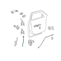 OEM 2007 Chevrolet HHR Rod Asm-Front Side Door Locking Diagram - 25888824