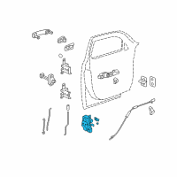 OEM 2009 Chevrolet HHR Latch Diagram - 20791792