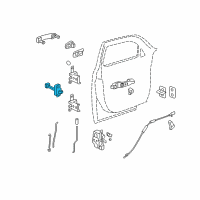 OEM 2008 Chevrolet HHR Door Check Diagram - 25800726