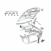 OEM 2003 Lincoln Navigator Release Cable Diagram - 6L7Z-16916-AA