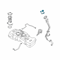 OEM 2010 Nissan Rogue Cap Assembly - Filler Diagram - 17251-JM00B