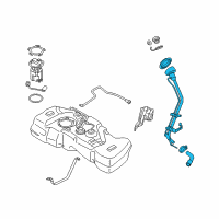 OEM 2014 Nissan Juke Tube Assy-Filler Diagram - 17220-1KM0C