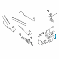 OEM Hyundai Motor & Pump-Headlamp Washer Diagram - 98510-2B700