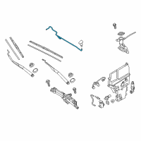 OEM 2015 Hyundai Genesis Hose Assembly-Windshield Washer Diagram - 98650-B1010