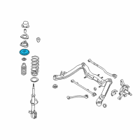 OEM 1994 Nissan Altima Rear Spring Seat Assembly Upper Right Diagram - 55264-2B000