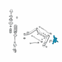 OEM 1999 Nissan Altima Spindle-Rear Housing, LH Diagram - 43041-9E600