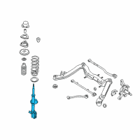 OEM 1999 Nissan Altima STRUT Kit - Rear Suspension, RH Diagram - 55302-9E125