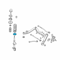 OEM 1998 Nissan Sentra Front Spring Rubber Seat Lower Diagram - 55036-2B500