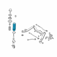 OEM 1993 Nissan Altima Spring-Rear Suspension Diagram - 55020-2B011