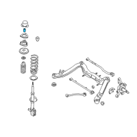 OEM 2001 Nissan Altima Bush Shock ABSORBER Diagram - 55325-01E01