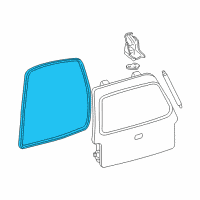 OEM 1998 Ford Expedition Weatherstrip Diagram - F75Z-78404A06-AD