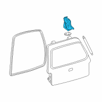 OEM 2000 Lincoln Navigator Hinge Diagram - F75Z-7842900-AD