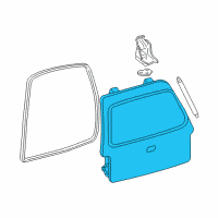 OEM 2000 Ford Expedition Lift Gate Diagram - F75Z-7840010-BX