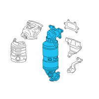 OEM Acura ILX Converter Assembly, Primary Diagram - 18180-R9A-A00