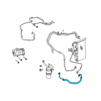 OEM Dodge Avenger Line-A/C Suction Diagram - 5058221AC