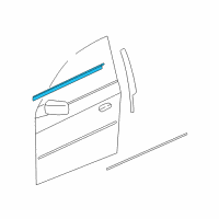 OEM 2004 Cadillac CTS Belt Weatherstrip Diagram - 25778953