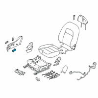 OEM 2021 Nissan Rogue Seat Slide Switch Diagram - 87016-6CA0A