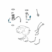 OEM 2009 Pontiac Torrent Level Sensor Diagram - 19207679