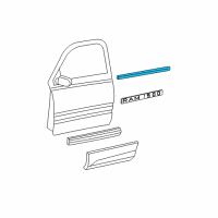 OEM Dodge Ram 3500 WEATHERSTRIP-Door Belt Diagram - 55276202AH