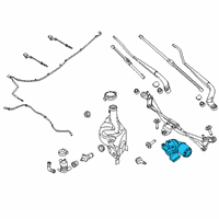 OEM 2022 Ford Ranger Wiper Motor Diagram - KB3Z-17508-A