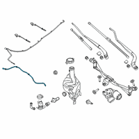 OEM Ford Ranger Washer Hose Diagram - KB3Z-17A605-A