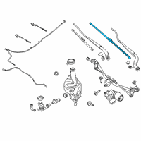 OEM 2022 Ford Ranger Wiper Blade Diagram - KB3Z17528C