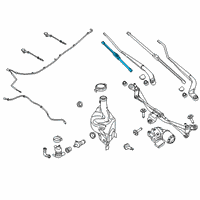 OEM 2019 Ford Ranger Wiper Blade Diagram - KB3Z17528B