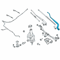 OEM 2020 Ford Ranger Wiper Arm Diagram - KB3Z-17527-A